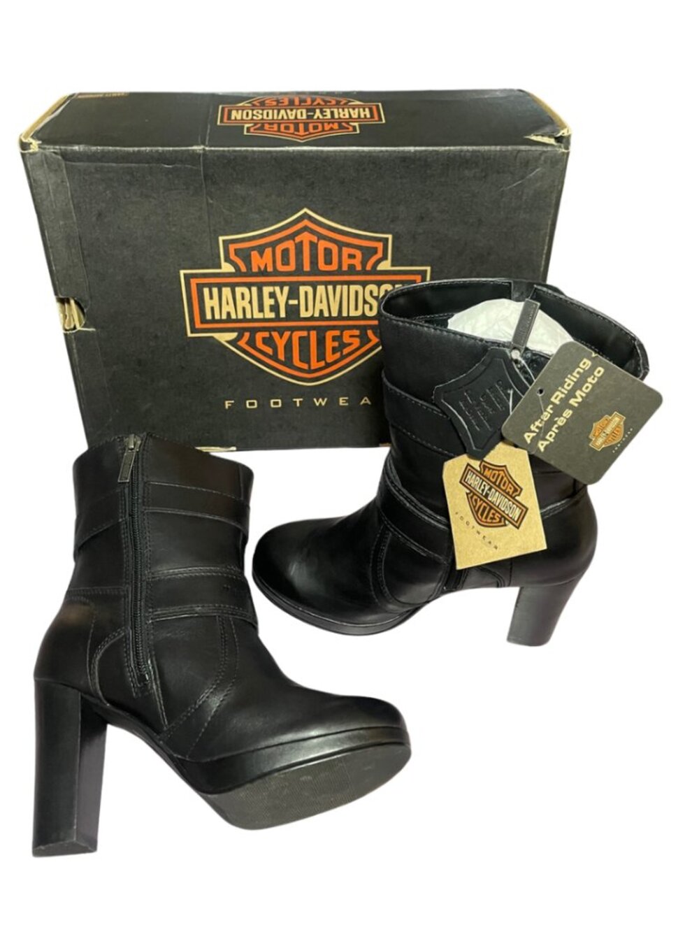 Harley-Davison "Marissa" Platform Black 6M Boots D84518